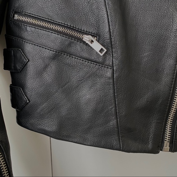 NWT H&M Premium Genuine Real Leather Jacket - Picture 9 of 16